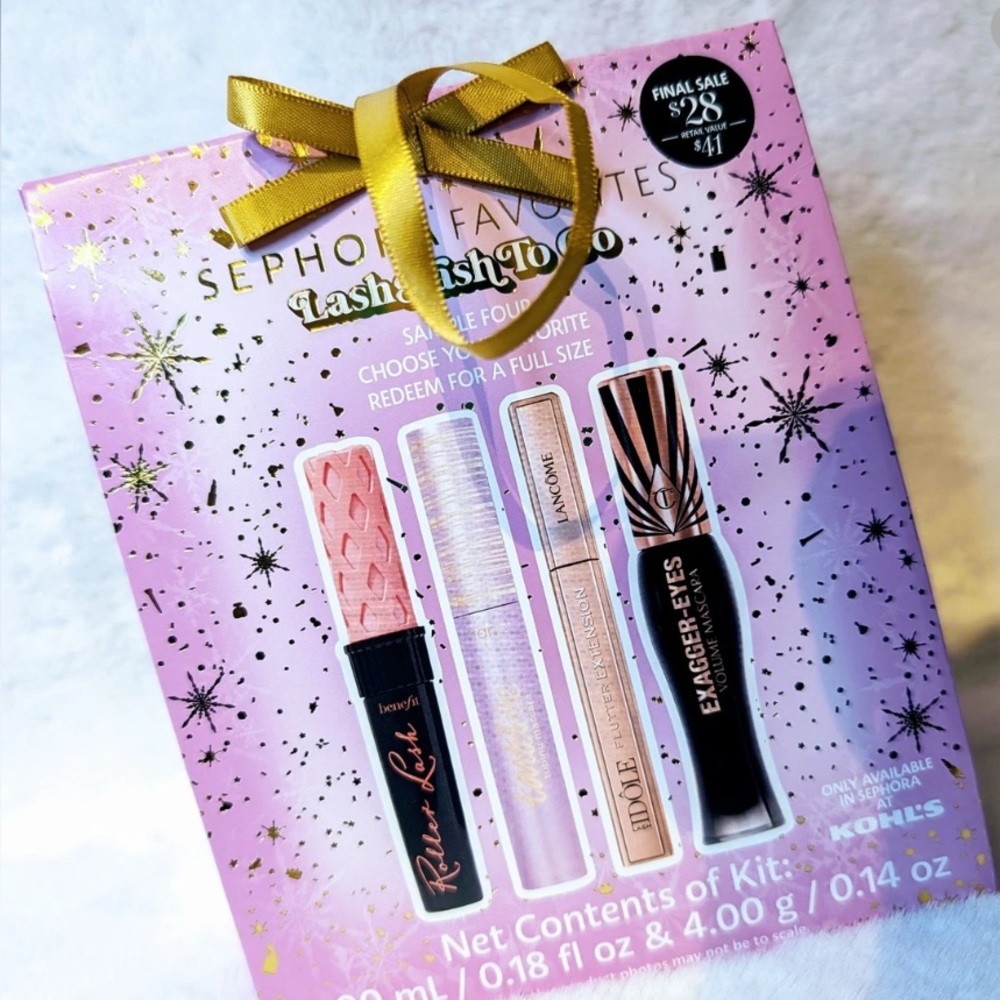 Sephora Favorites Lashstash To Go Set w/ Certificate for Full Size